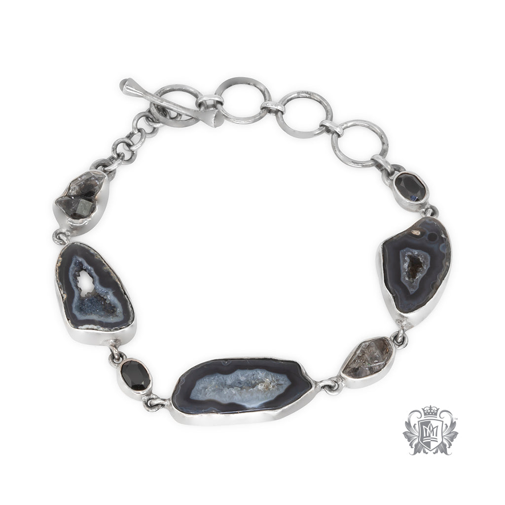 Black Agate & Black Spinel Bracelet