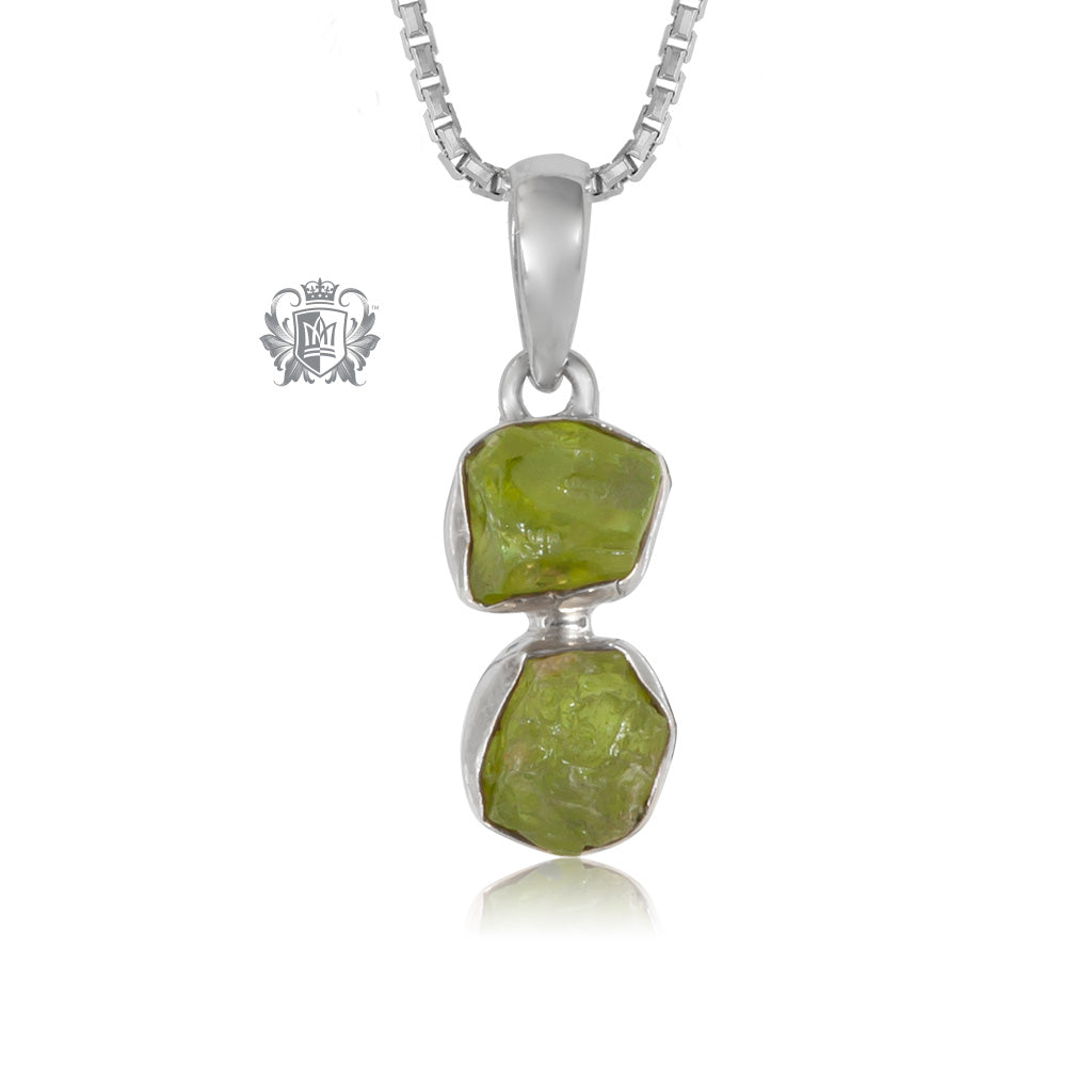 Rough Peridot Necklace