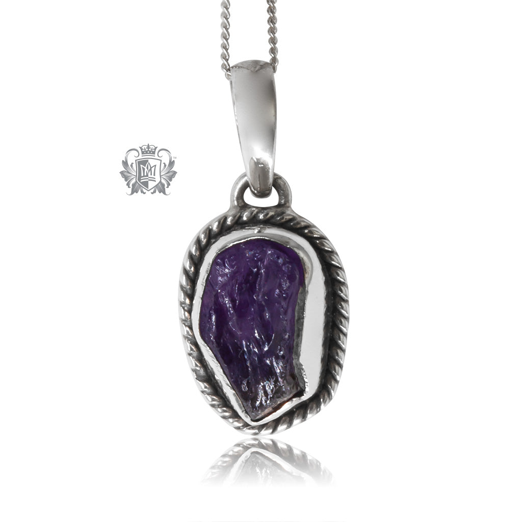 Rough Amethyst Stone Pendant