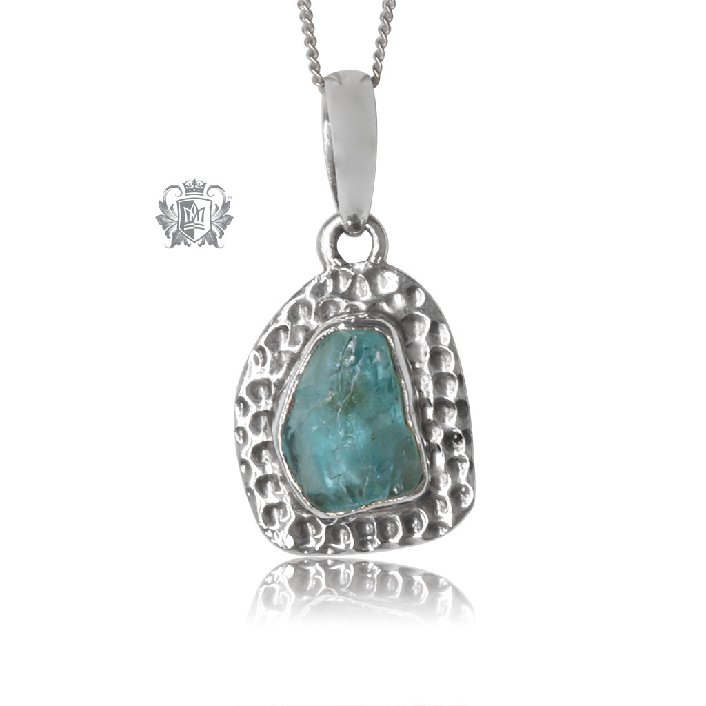 Rough Cut Neon Apatite Necklace Rough Cut Neon Apatite Necklace
