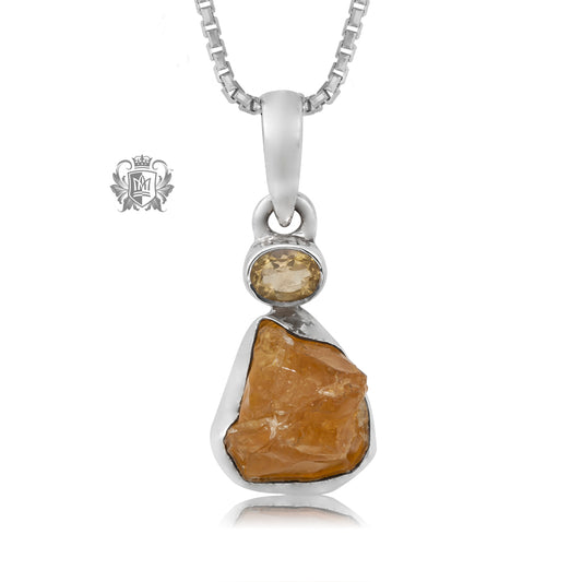 Rough Citrine Pendant