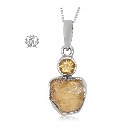 Rough Citrine Necklace