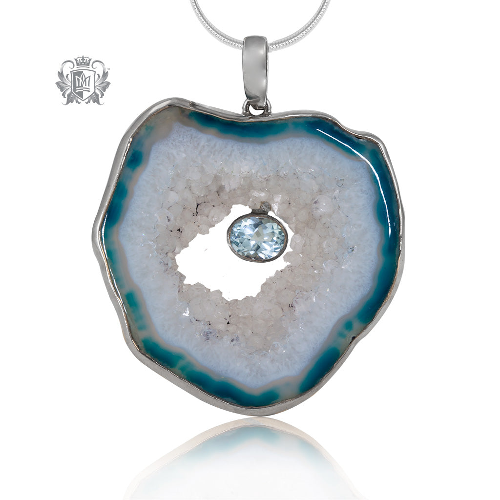 Blue Agate Pendant