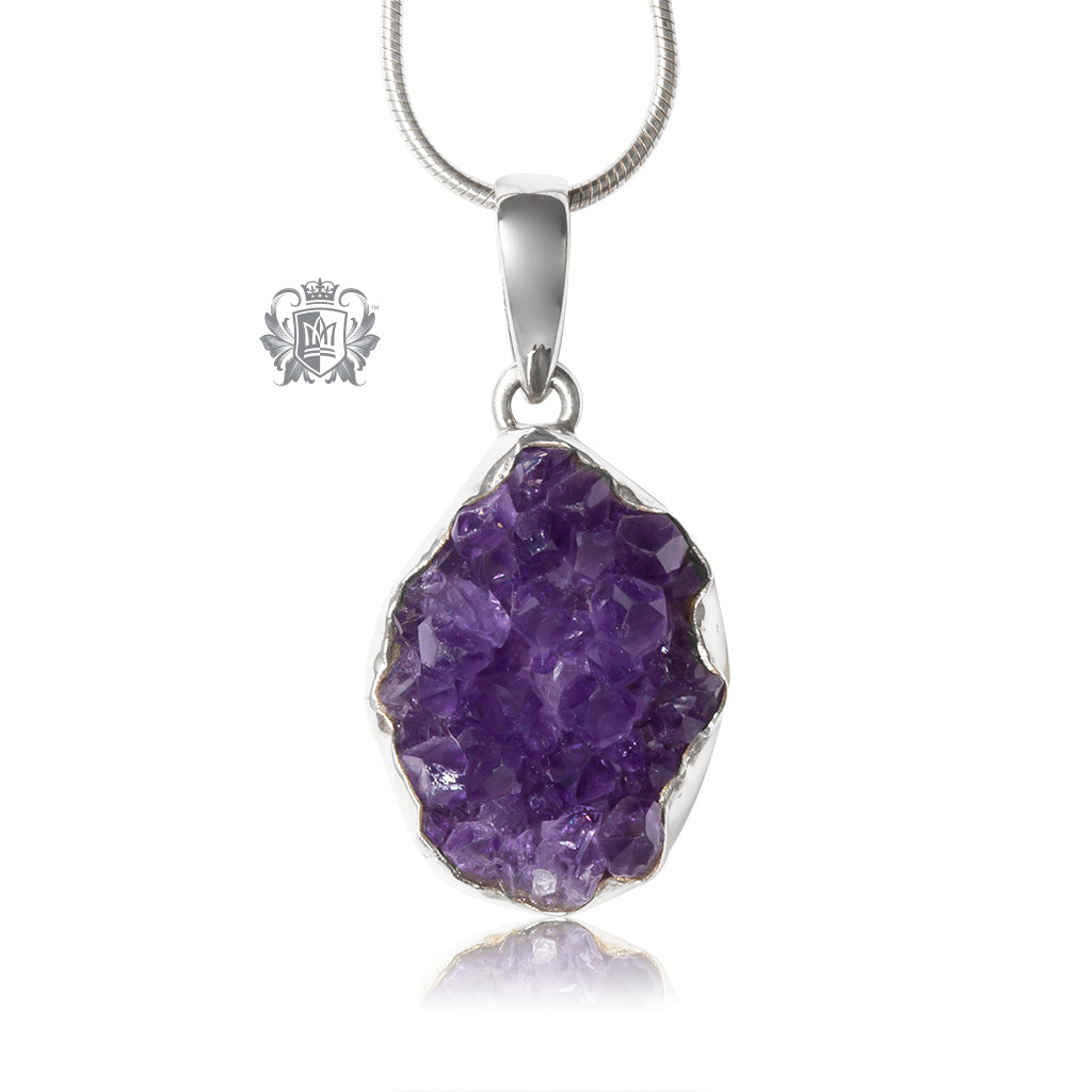 Large Amethyst Druzy Pendant