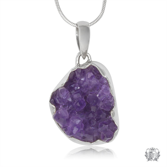 Extra Large Amethyst Druzy Pendant