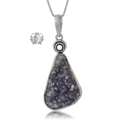 Grey Druzy Pendant