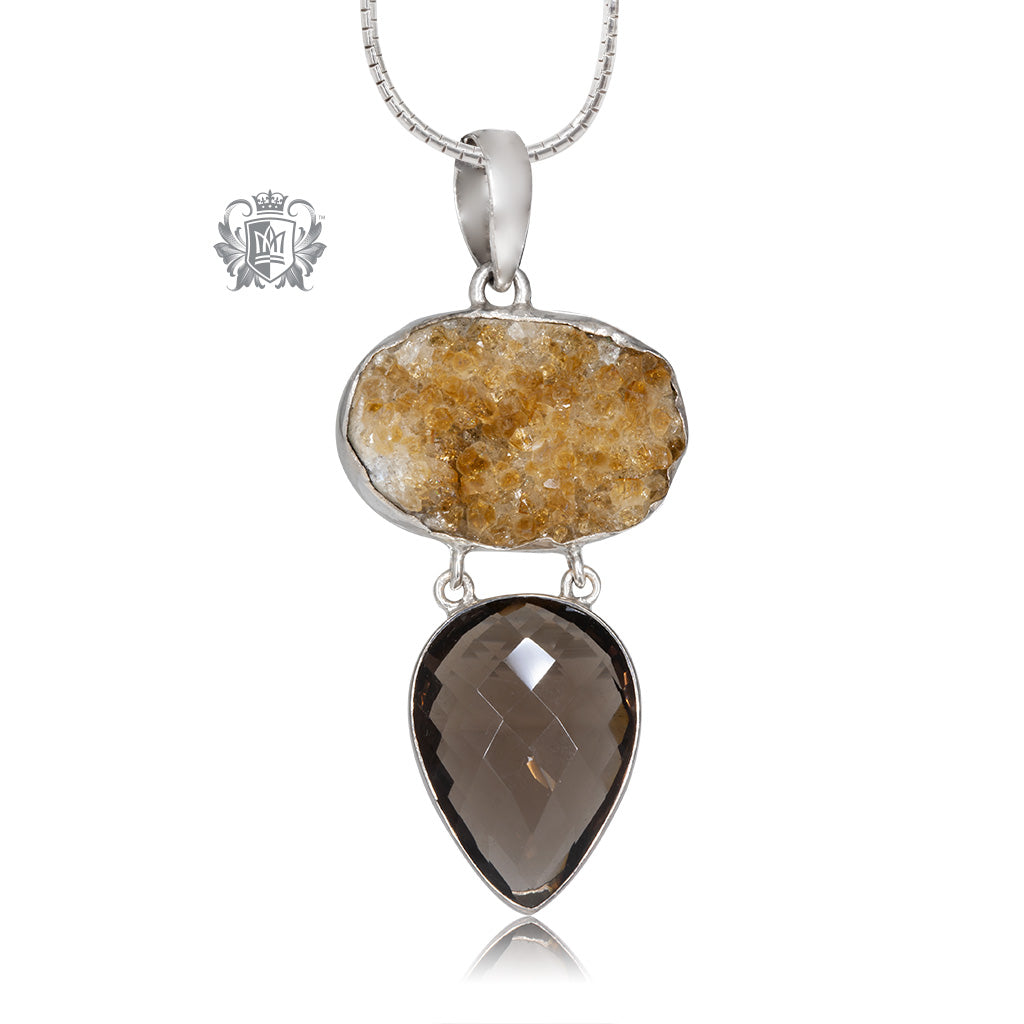 Medium Bezel Set Druzy Pendant