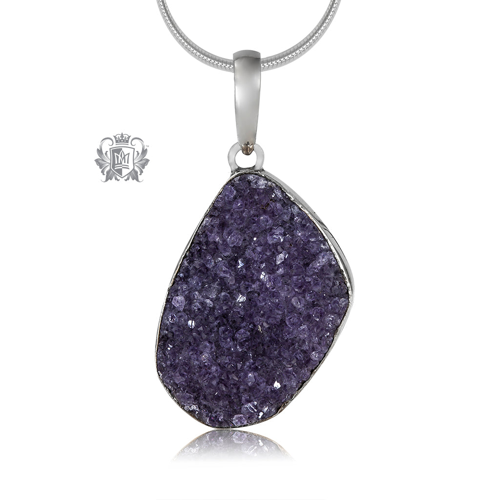 Amethyst Druzy Pendant