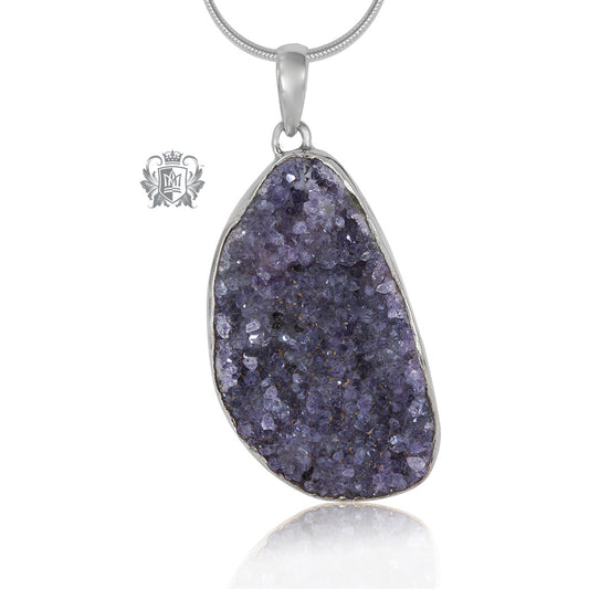 Asymmetrical Druzy Pendant