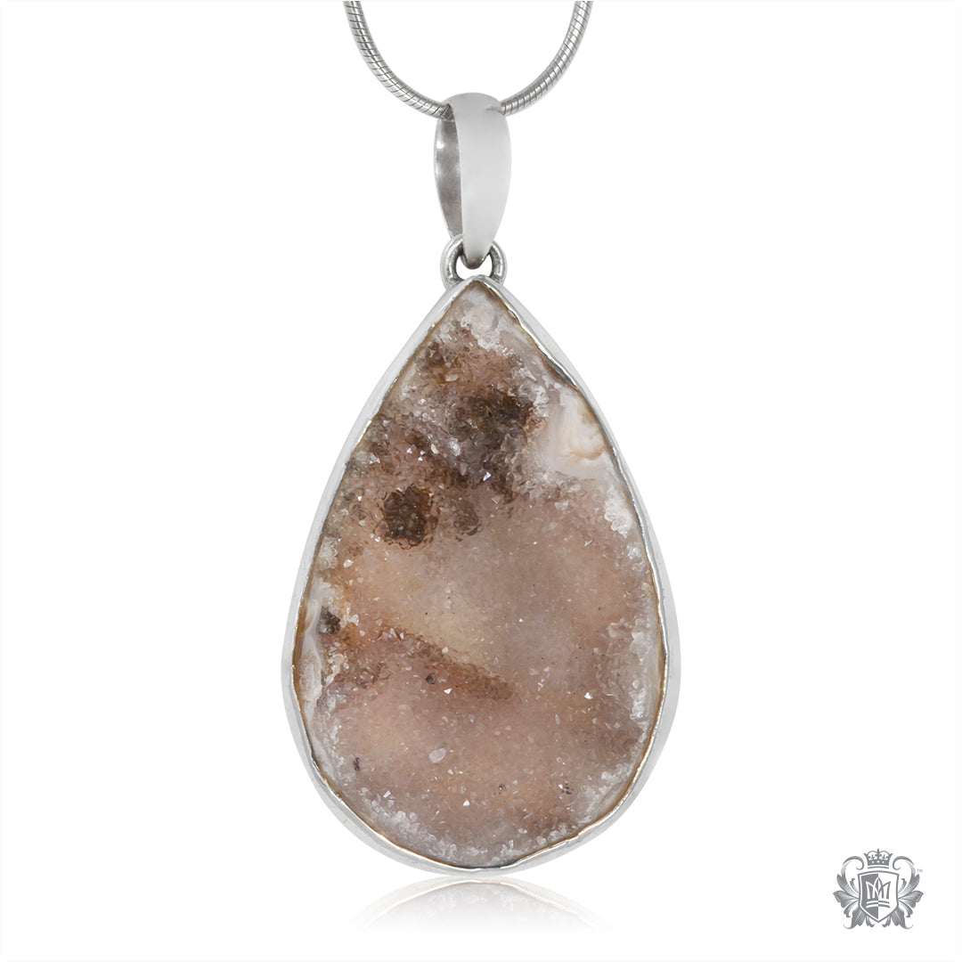 Teardrop Druzy Pendant