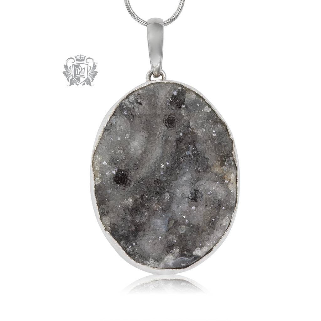 Smoky Druzy Pendant