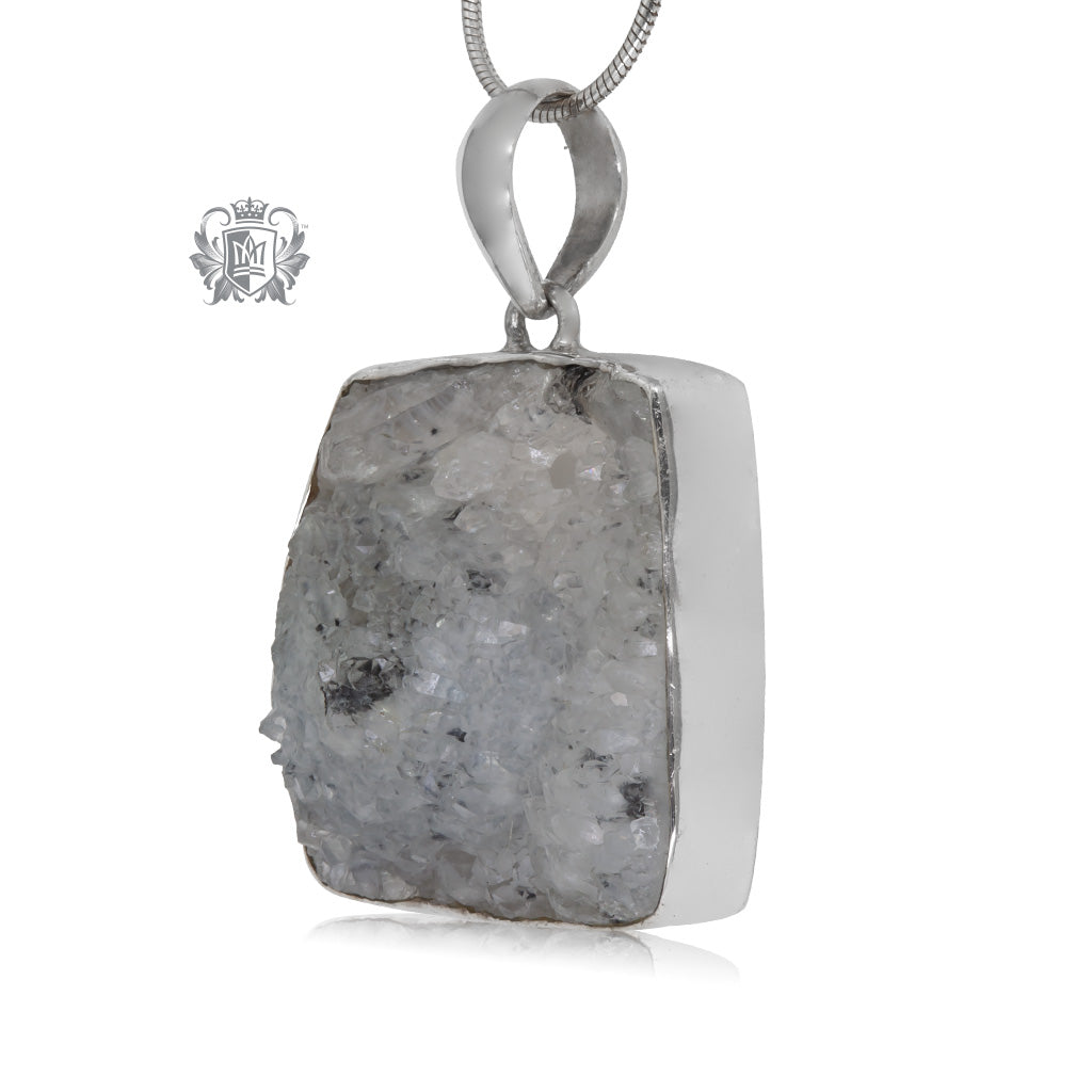 Square Druzy Pendant