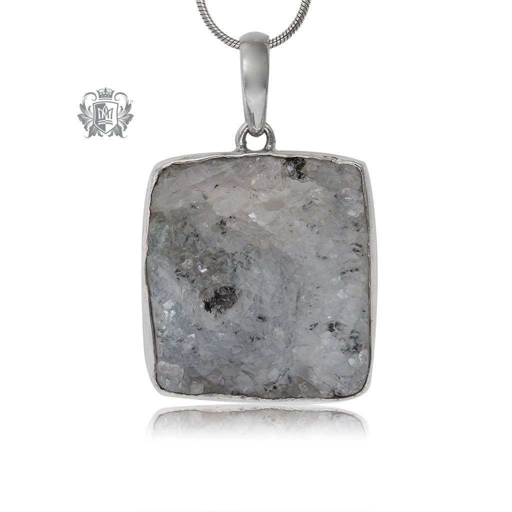 Square Druzy Pendant