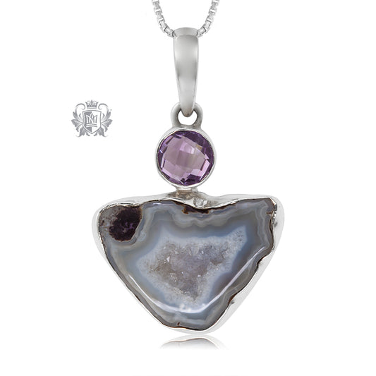 Amethyst Agate Pendant