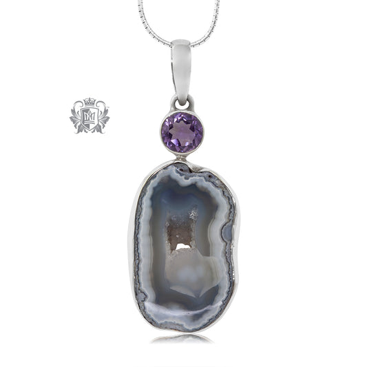 Amethyst Agate Pendant