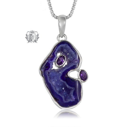 Amethyst Agate Pendant