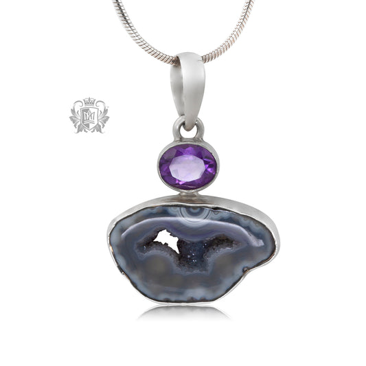 Amethyst Agate Pendant