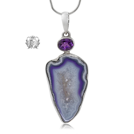 Amethyst Agate Pendant