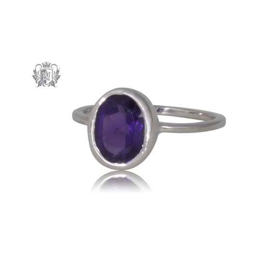 Oval Amethyst Ring