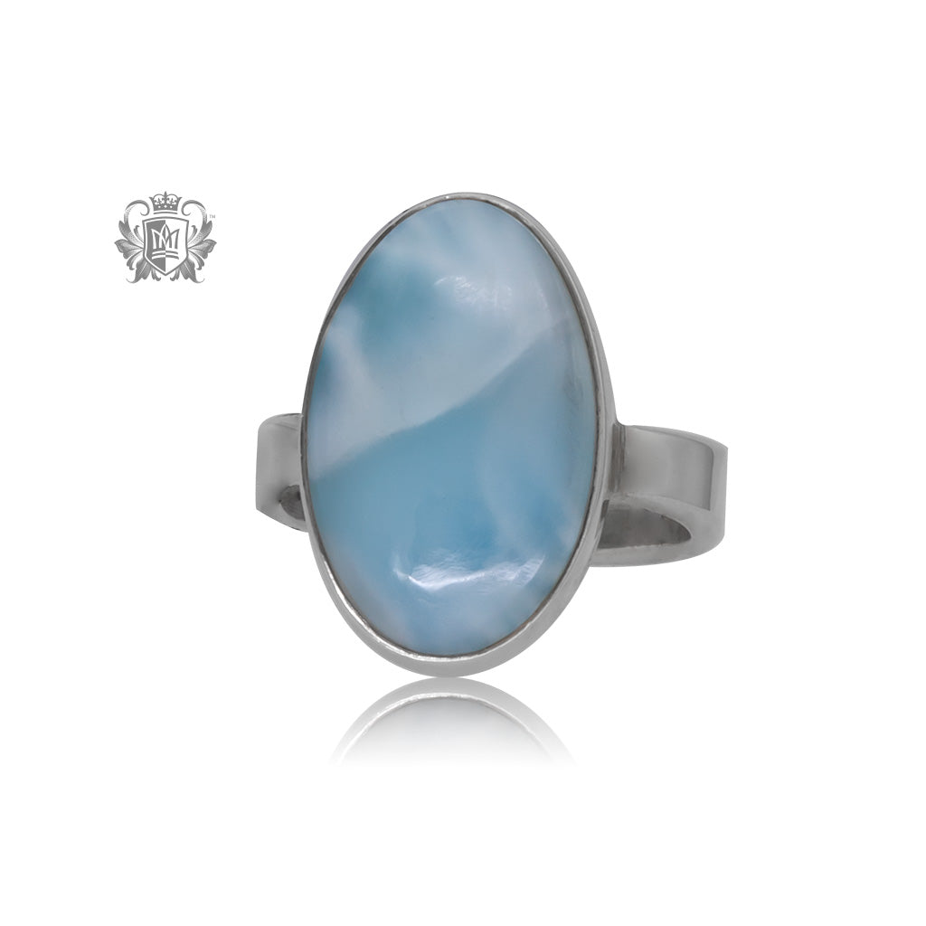 Oval Larimar Ring