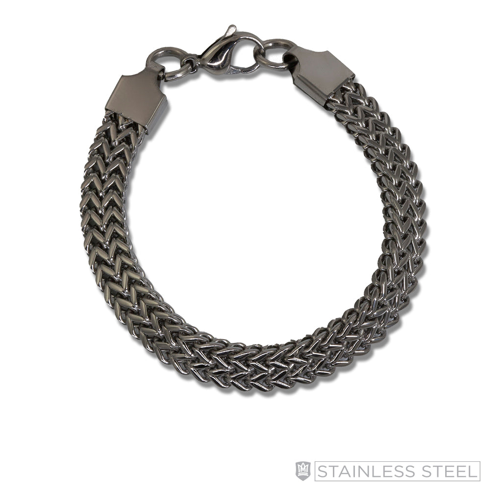 Double Foxtail Stainless Steel Bracelet