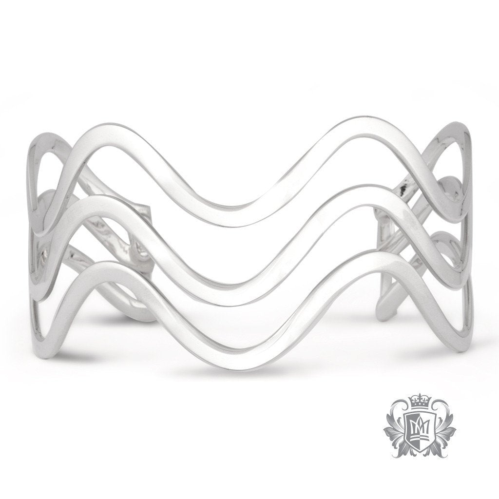 Triple Wave XL Cuff Bangle - Metalsmiths Sterling‚Ñ¢ Canada