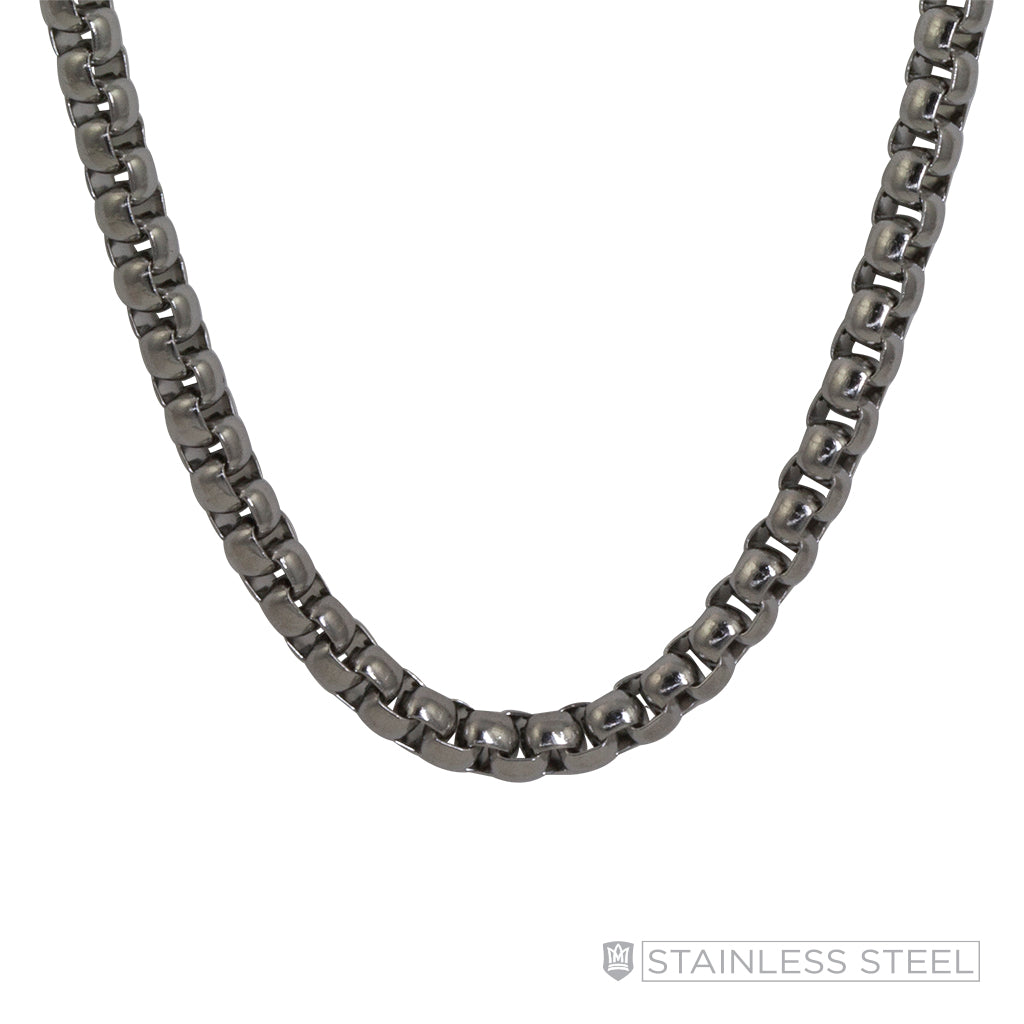 Rounded Box Stainless Steel Chain