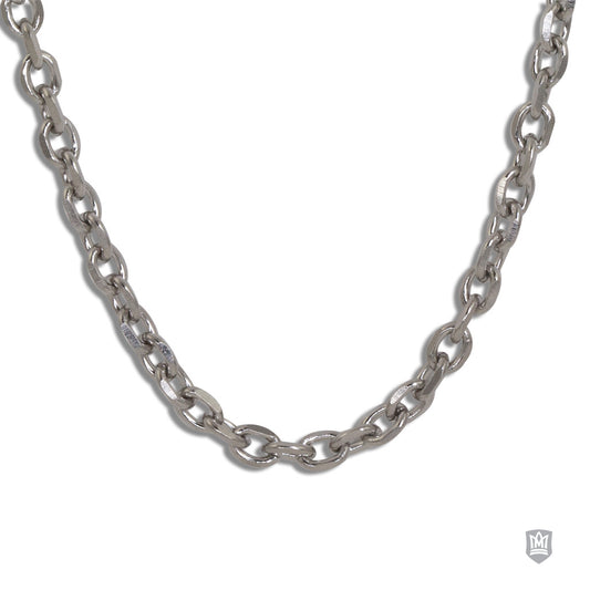 Diamond Cut Rolo Stainless Steel Chain