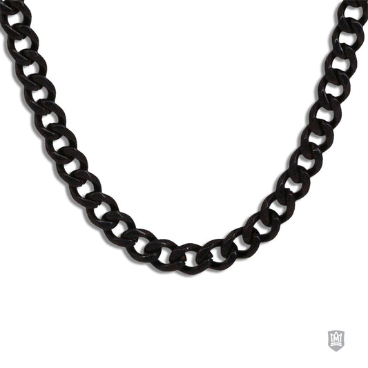 Black Anodized Curb Stainless Steel Chain
