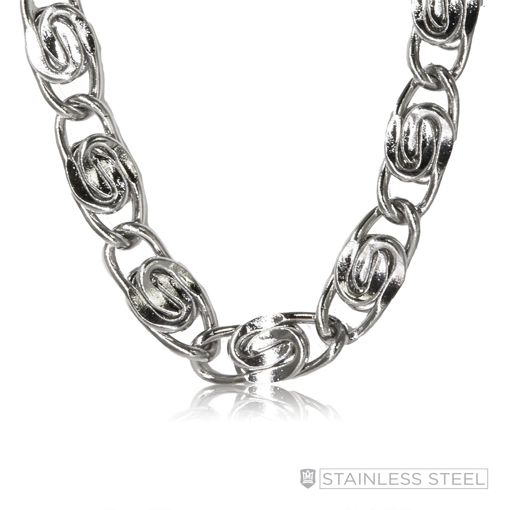 Modern Serpentine Stainless Steel Chain