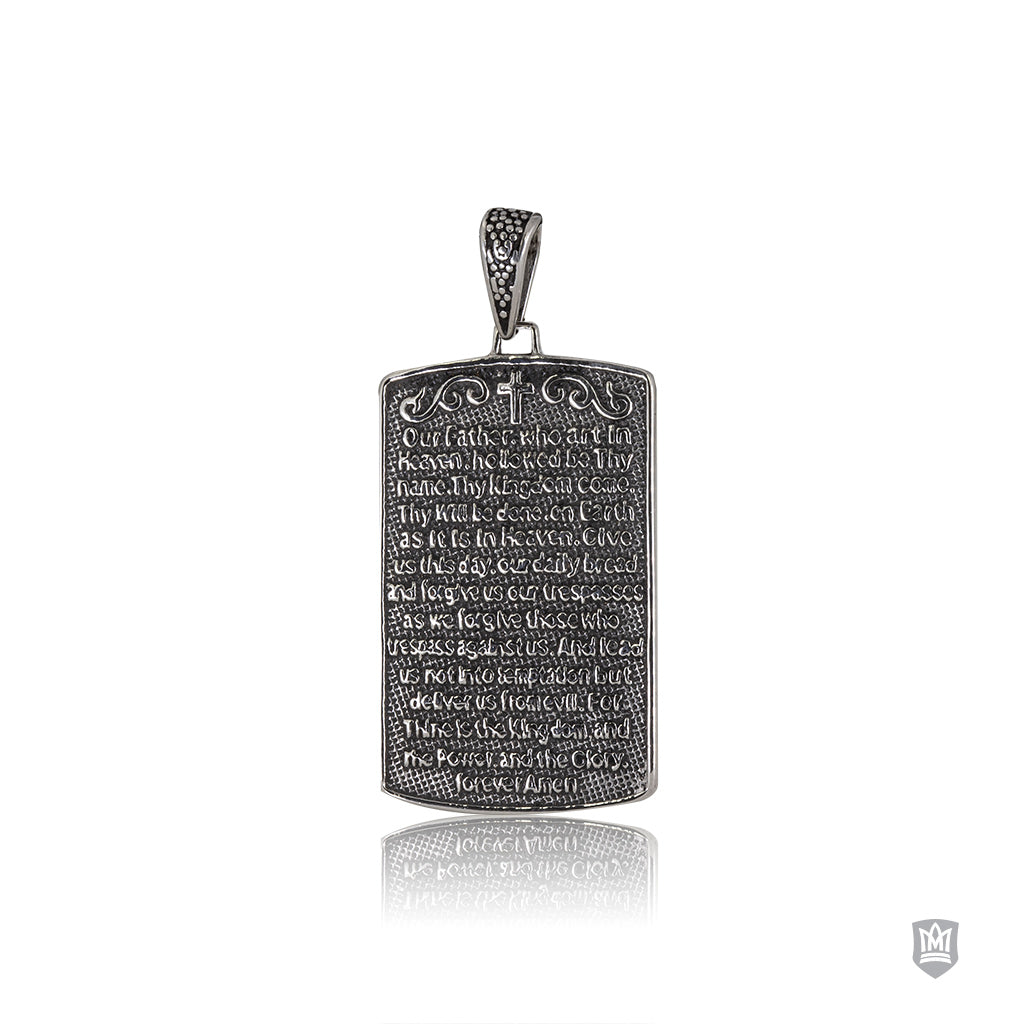 Large Stainless Steel Lord's Prayer Pendant