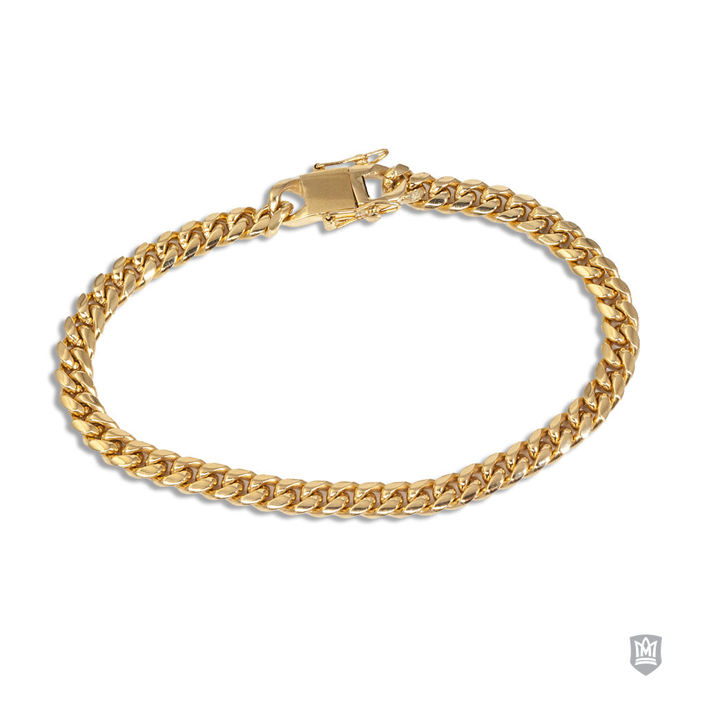 Gold Fuse Stainless Steel Curb Bracelet