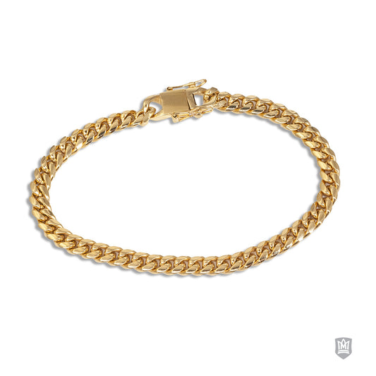 Gold Fuse Stainless Steel Curb Bracelet