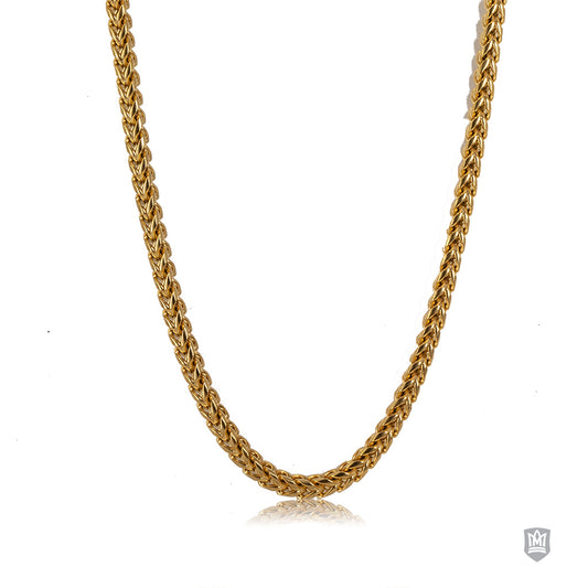 Foxtail Gold Fused Stainless Steel Chain