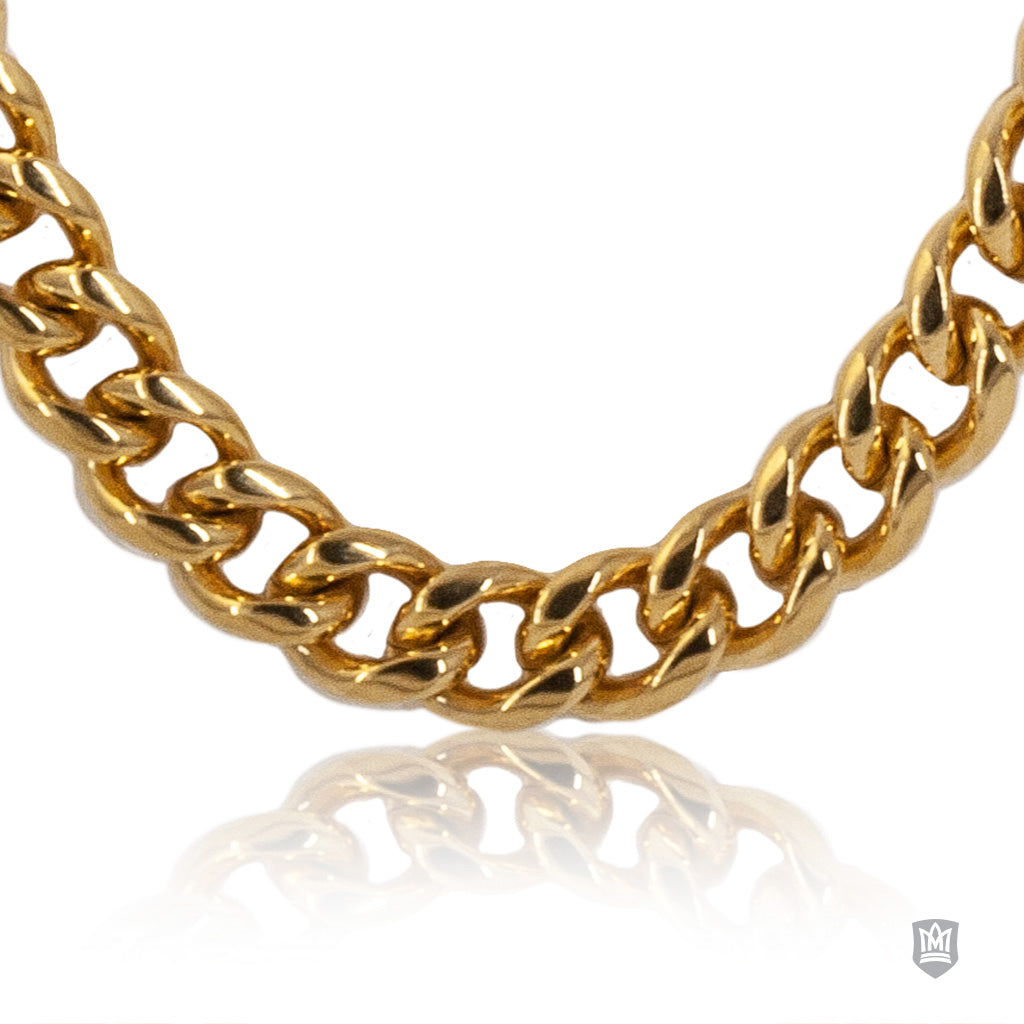 Curb Gold Fused Stainless Steel Chain