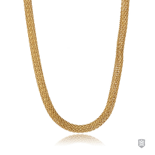 Woven Gold Fused Stainless Steel Chain