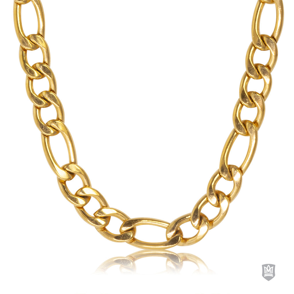 Figaro Gold Fused Stainless Steel Chain
