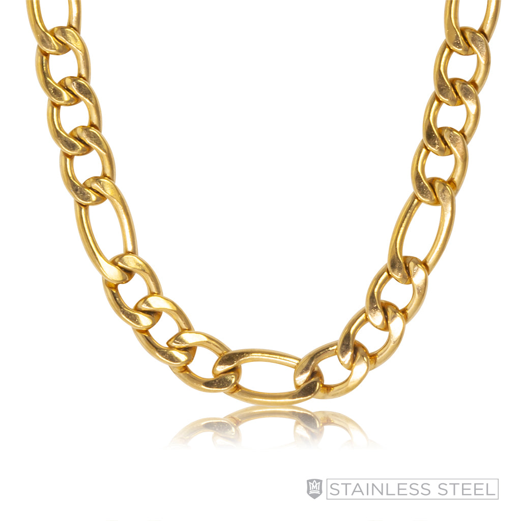 Figaro Gold Fused Stainless Steel Chain