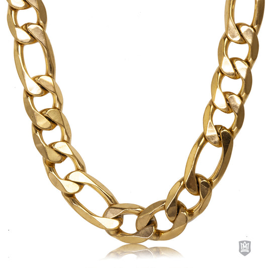 Figaro Gold Fused Stainless Steel Chain