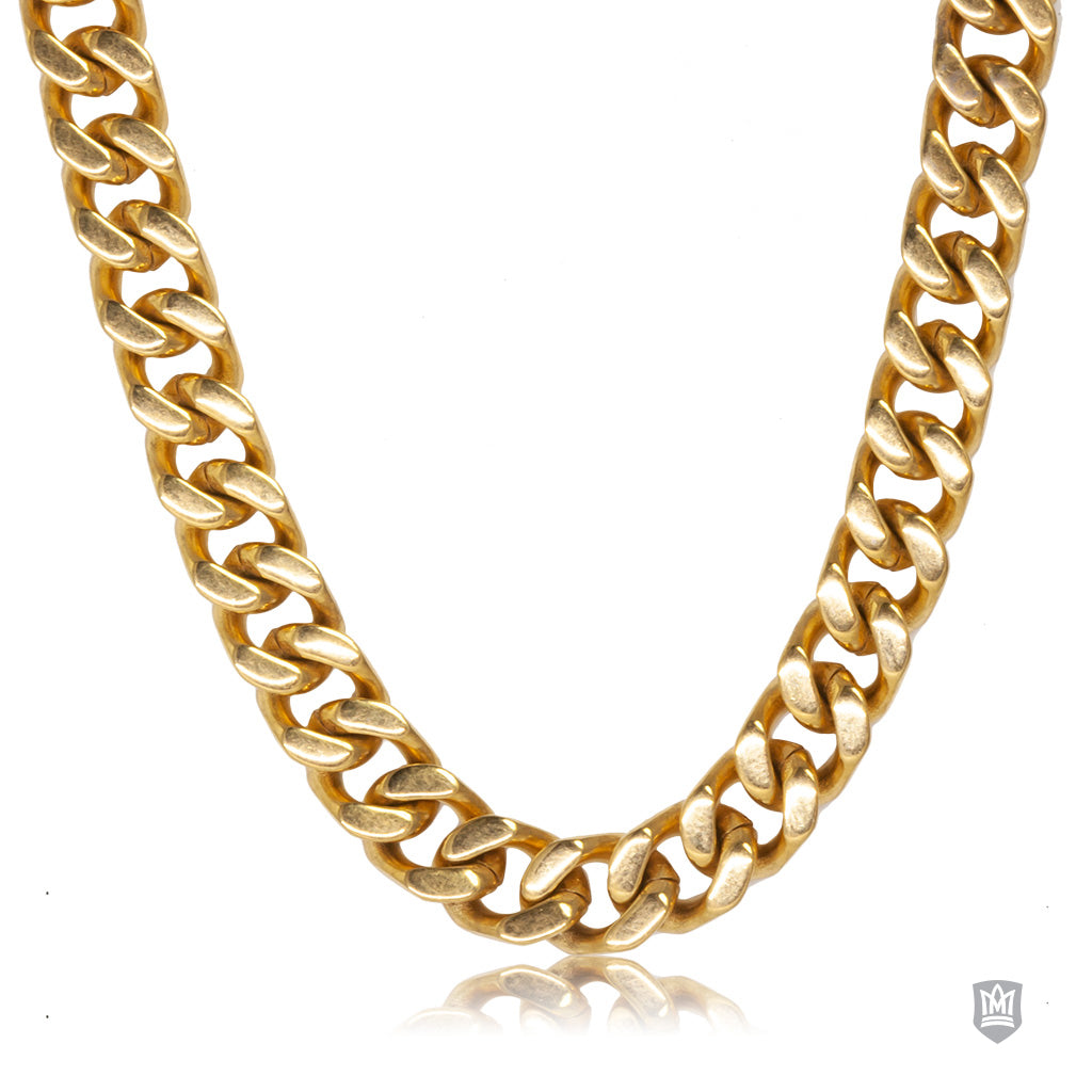 Curb Gold Fused Stainless Steel Chain