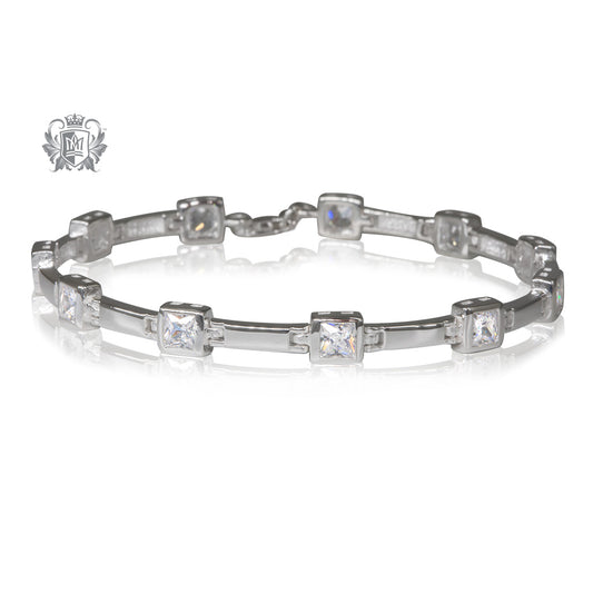 square tennis bracelet