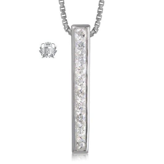 cubic bar necklace