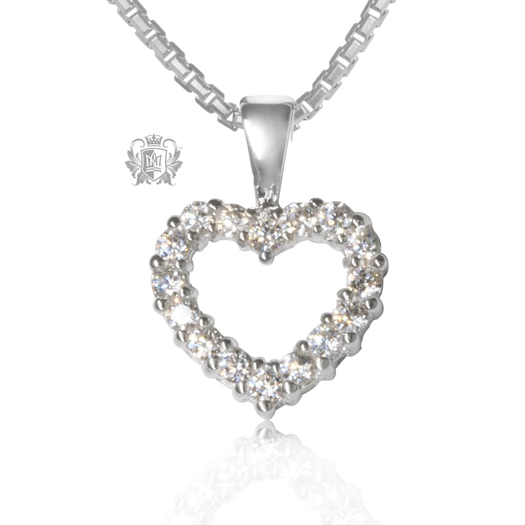 Cubic heart pendant