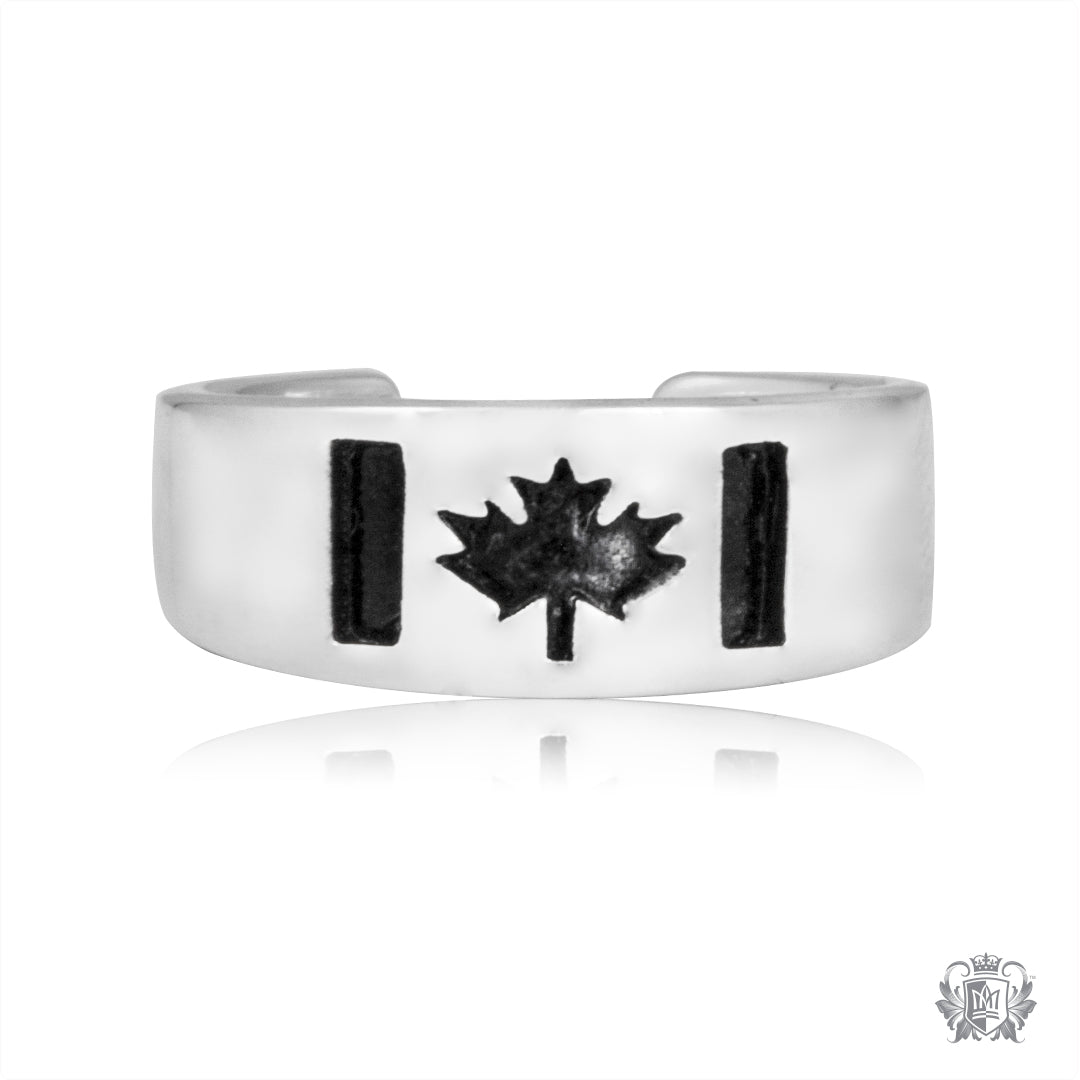 Canadian Flag Toe Ring