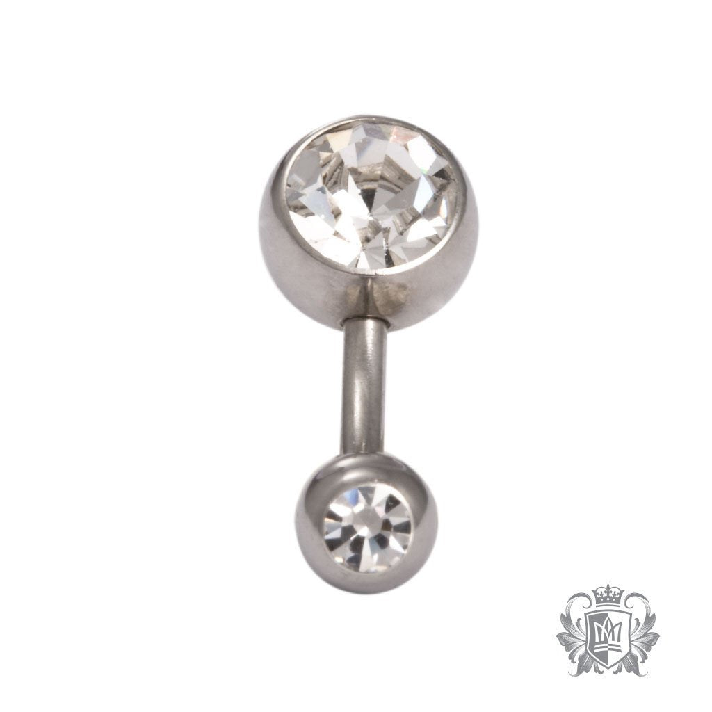 Double Jewel Belly Ring - Metalsmiths Sterling‚Ñ¢ Canada