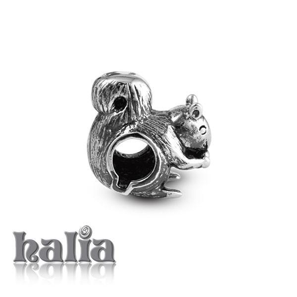 Squirrel -  Sterling Silver Bead - 1