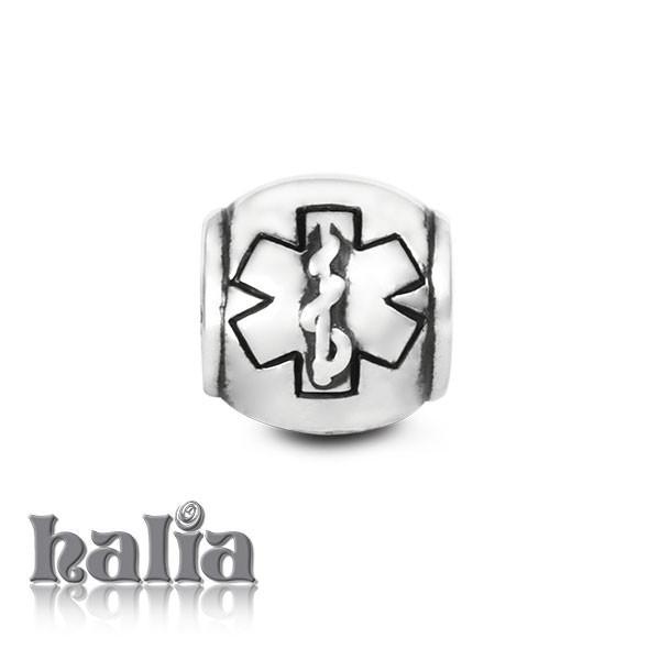 Medic Alert -  Sterling Silver Bead