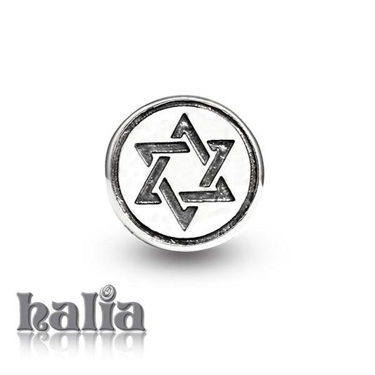 Star of David -  Sterling Silver Bead