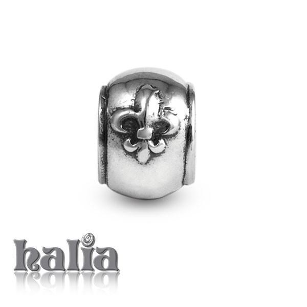 Fleur-de-Lis -  Sterling Silver Bead