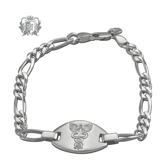 Emergency Medical Identification Bracelet (Large) - Metalsmiths Sterling‚Ñ¢ Canada